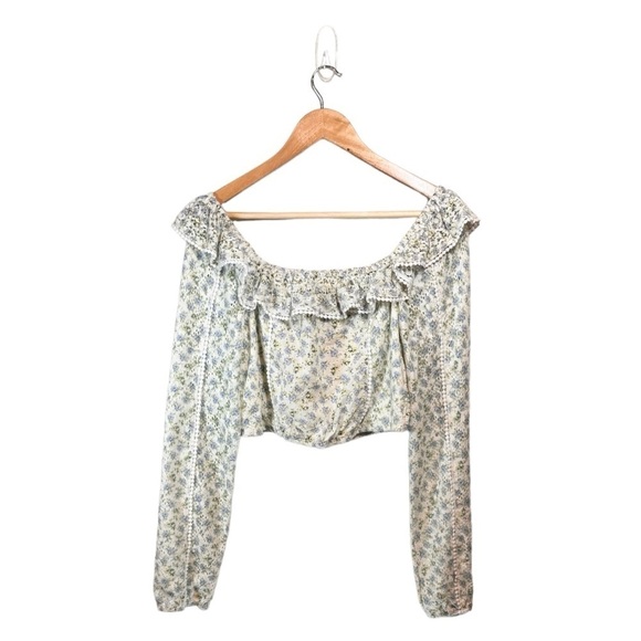 House of Harlow 1960 Floral Eyelet Crop Top NWT - Picture 6 of 7